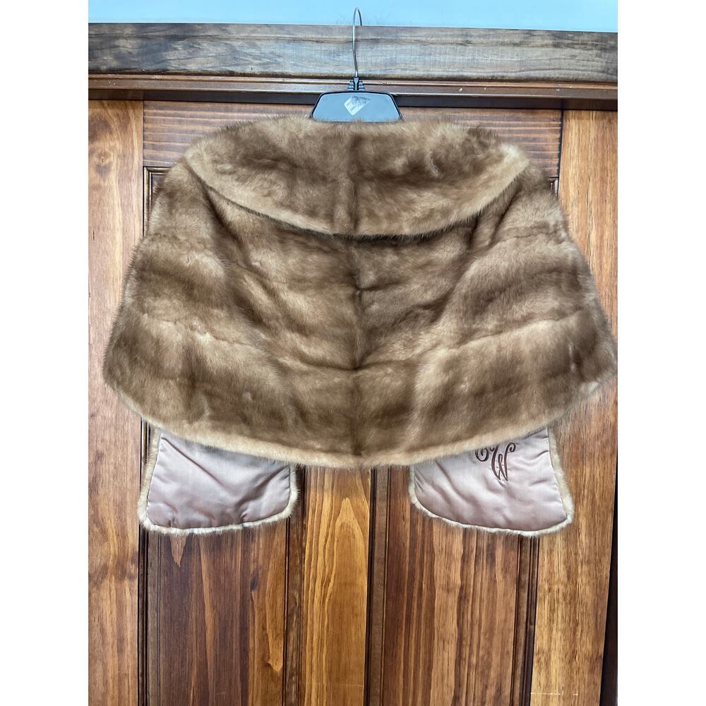 Vintage E.M.KAHN & CO DALLAS MINK STOLE JACKET ONE SIZE - Picture 6 of 6